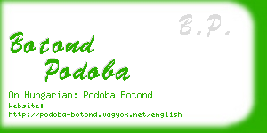 botond podoba business card